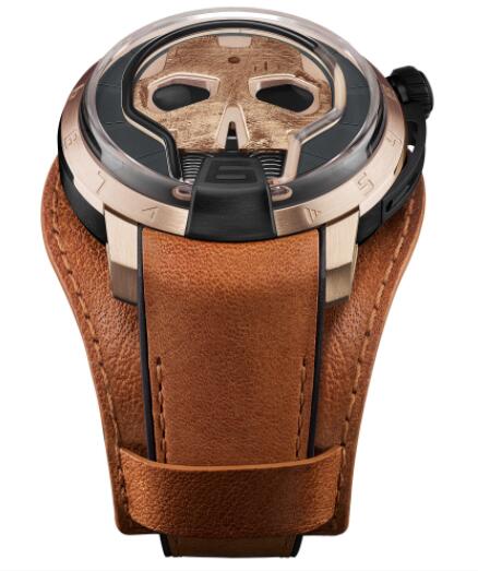 Replica HYT Skull 48.8 Gold DLC S48-DG-57-NF-LM Watch